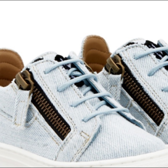 giuseppe zanotti jr NEW denim lowtops